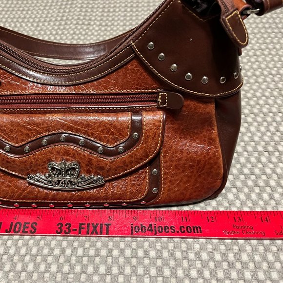 MC 2 Tone Brown Handbag - Picture 14 of 15